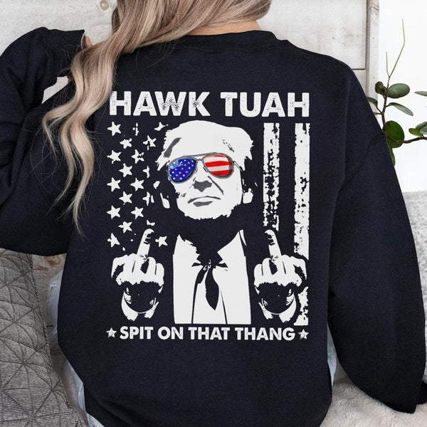 Donald Trump Hawk Tuah Spit On That Thang T-shirt