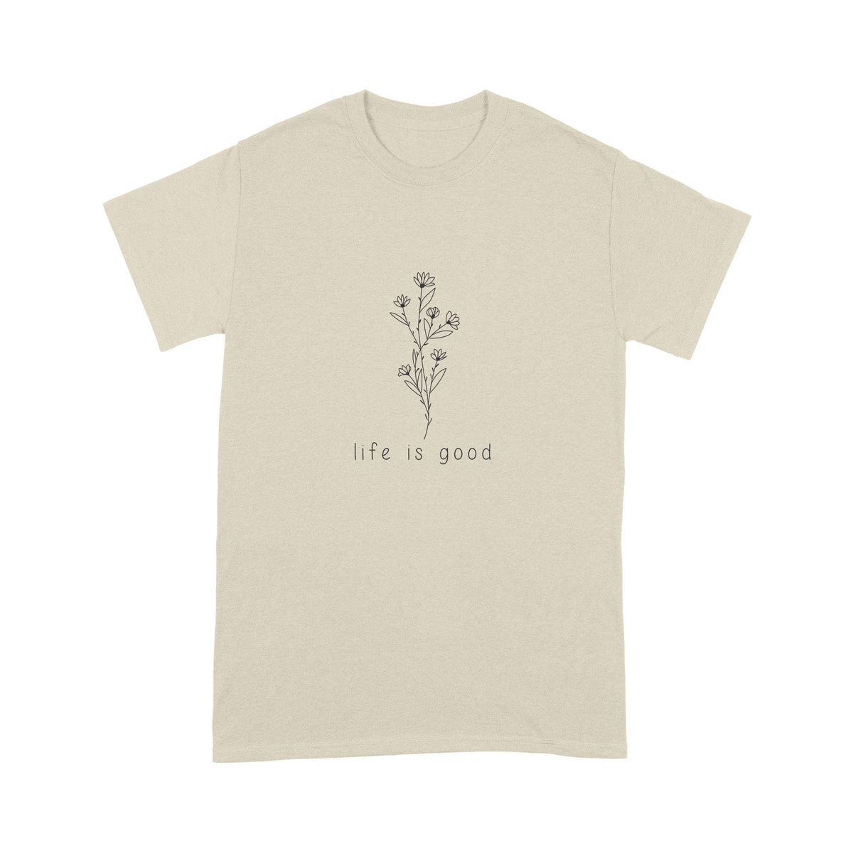 Gift For Girl Life Is Good Tiny Flowers Shirt