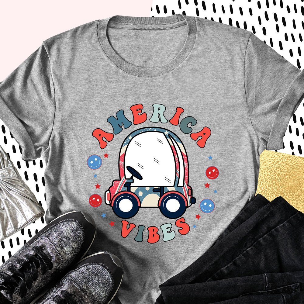 America Vibes Independence Day 4th of July Shirt