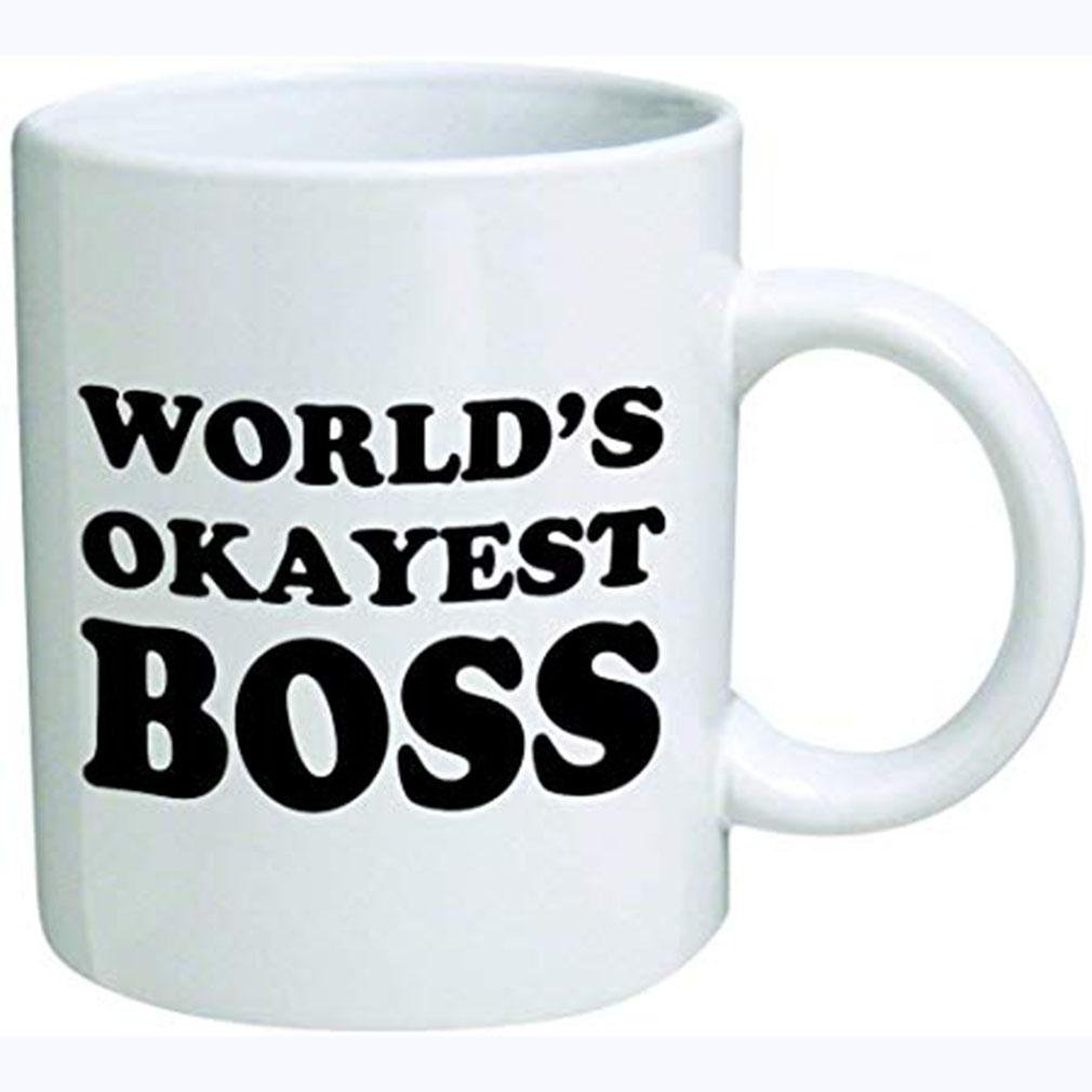 Gifts for boss World's okayest boss the office coffee mug