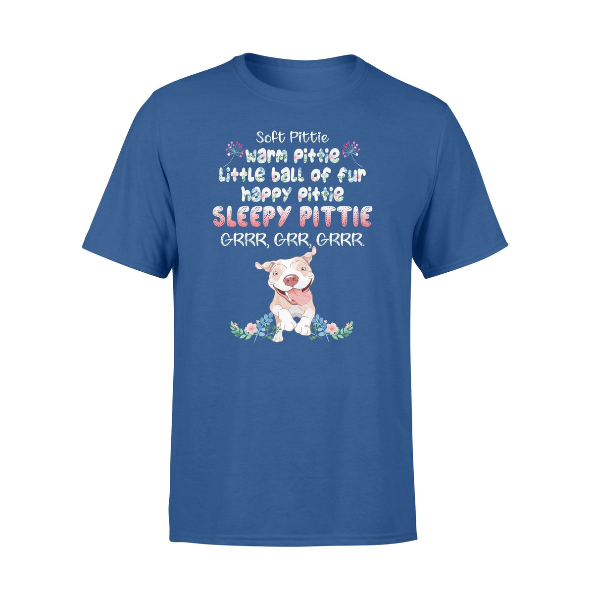 Sleepy pittie shirt dog lovers Standard Tshirt