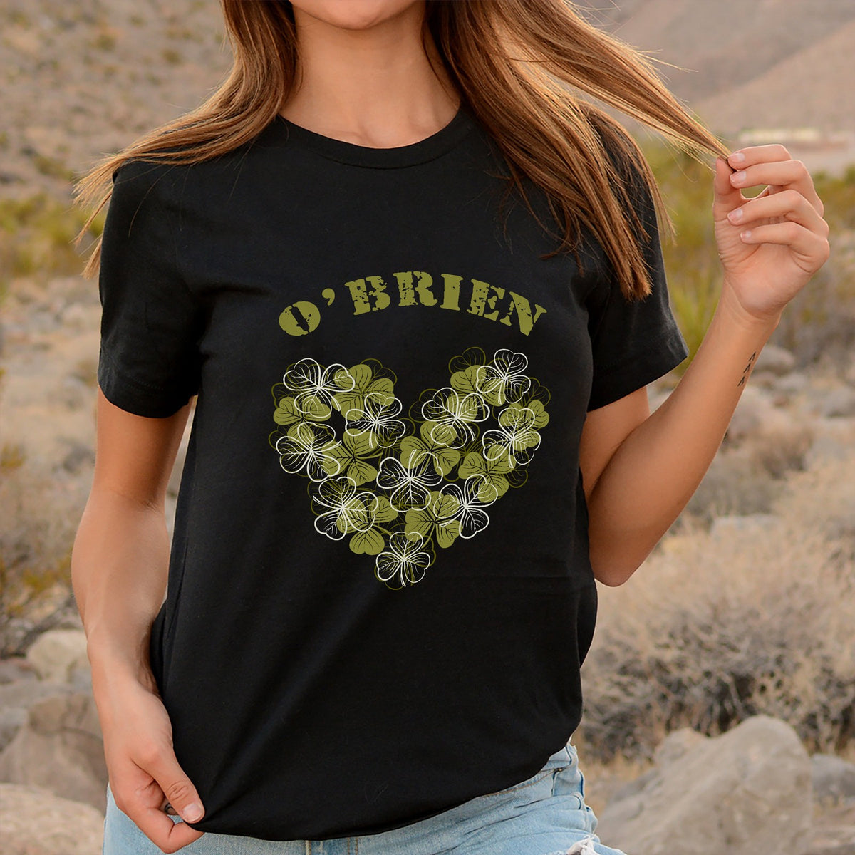 St Patrick's Day Irish Vintage Green Shamrock Personalized TShirt