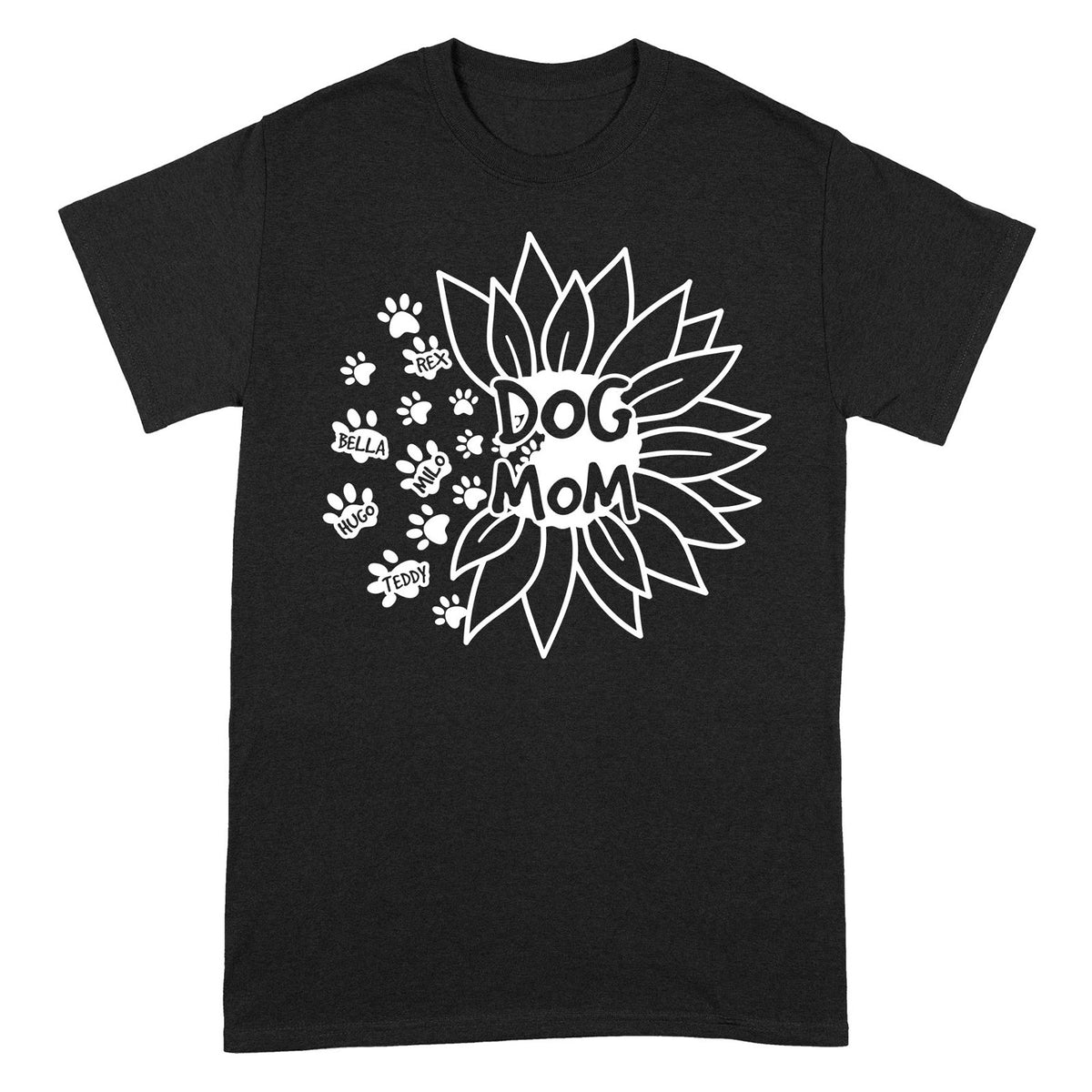 Dog Mom Shirt With Names Dog Mama Personalized Shirt