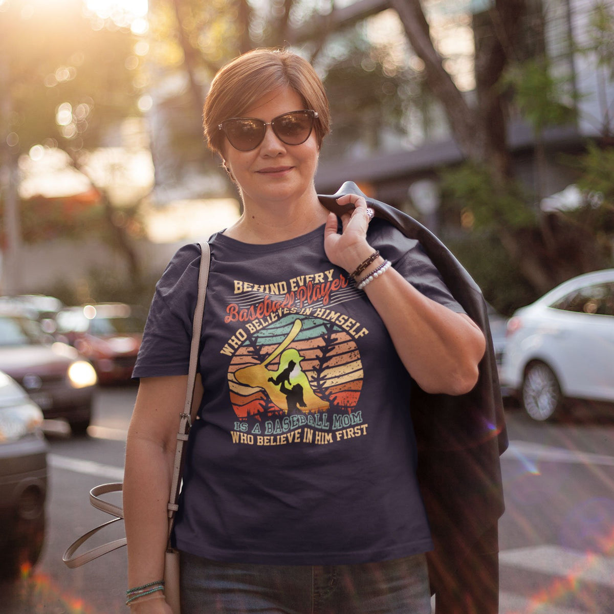 Mom From Son Who Believes In Himself Is A Baseball Mom Meaningful Shirt