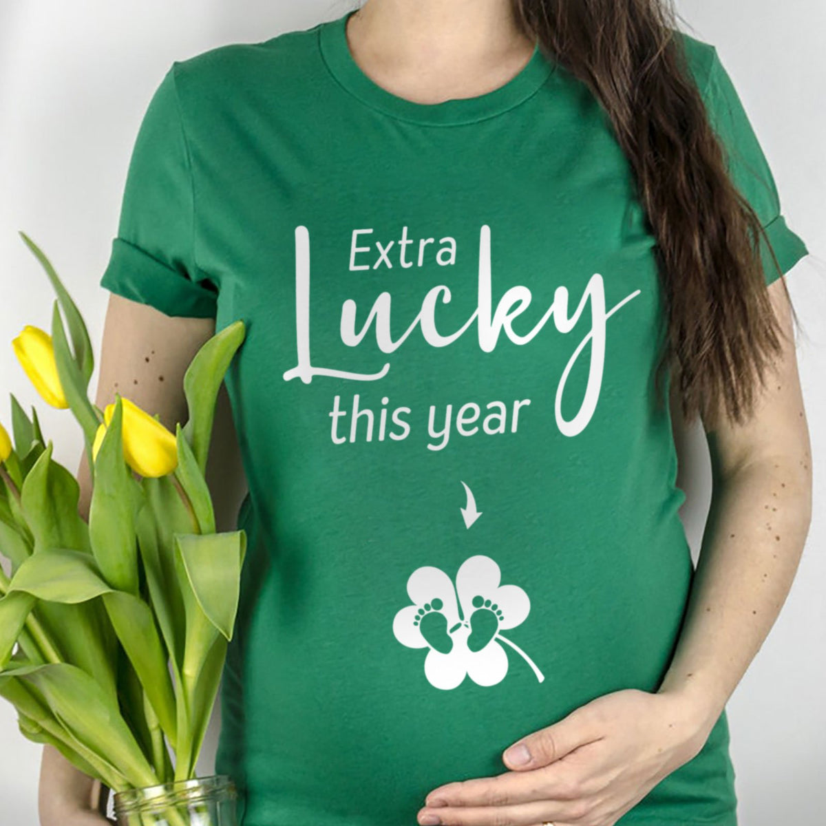 St. Patrick's Day Expecting Mom Extra Lucky This Year TShirt