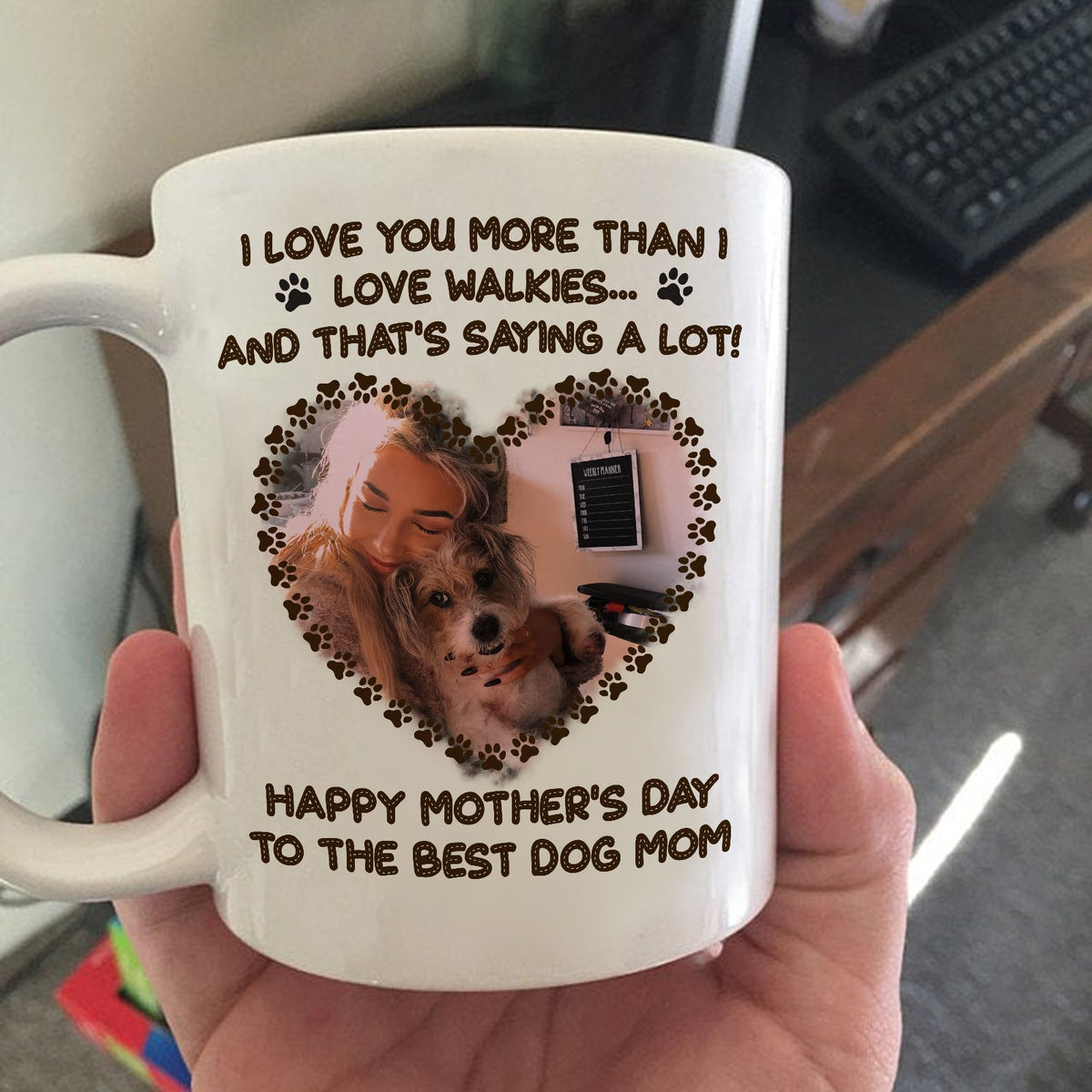 Mother's Day Best Dog Mom Gift For Dog Lover Personalized Mug