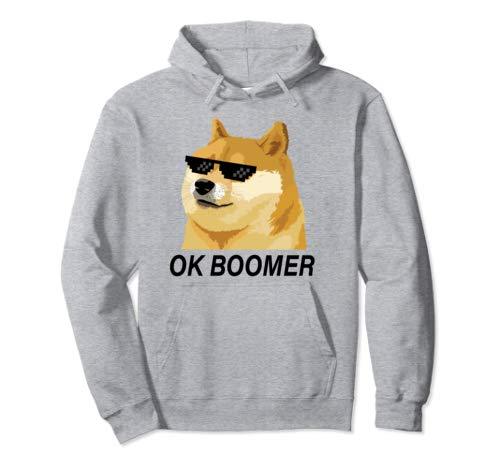 Ok Boomer Doge Face Funny Hoodie