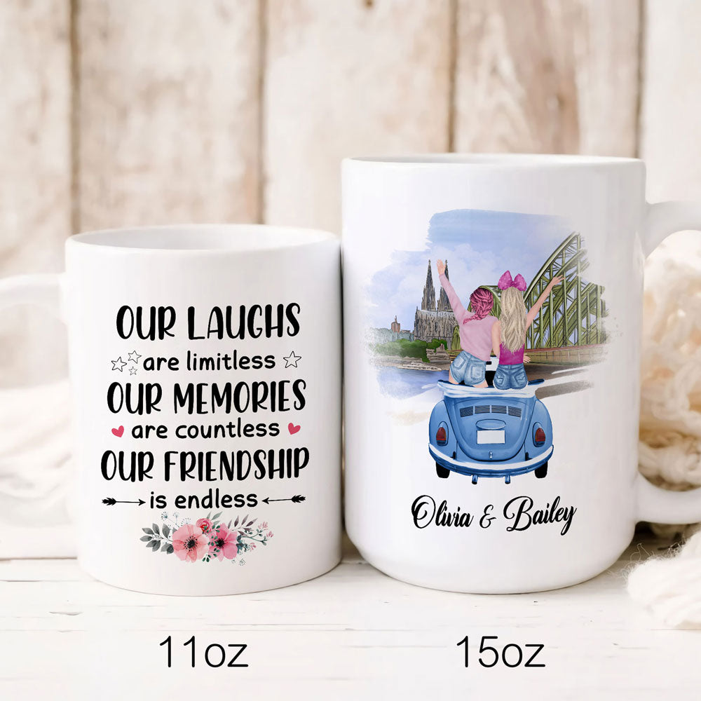 BFF Best Friend Bestie Friendship Endless Funny Personalized Mug