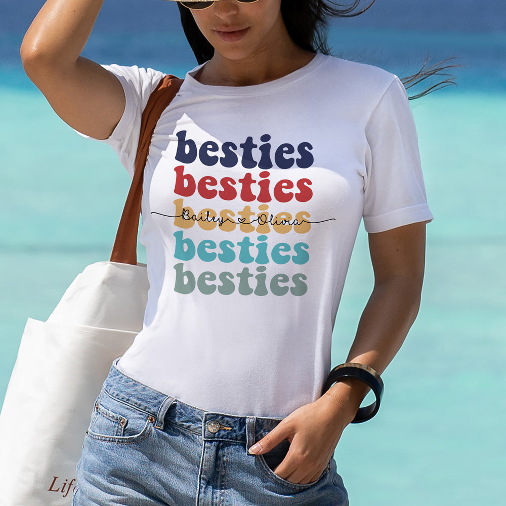 BFF Best Friend Besties Funny Personalized Shirt
