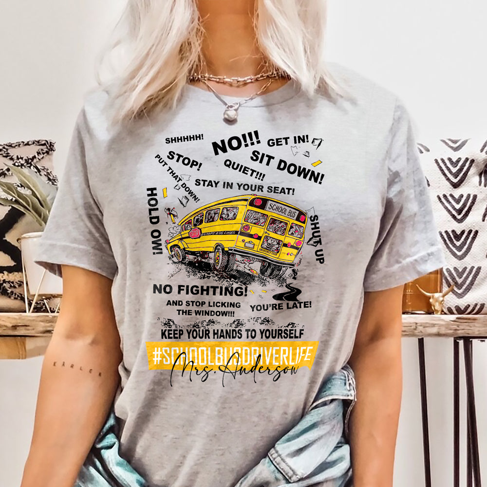 Back To School Bus Driver Funny Personalized Shirt