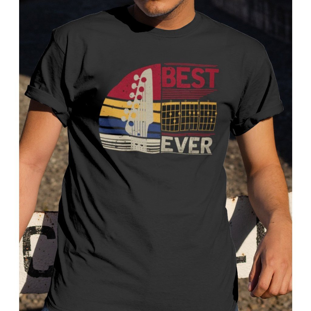 Best Dad Ever Guitar Chord Shirt Gift For Dad