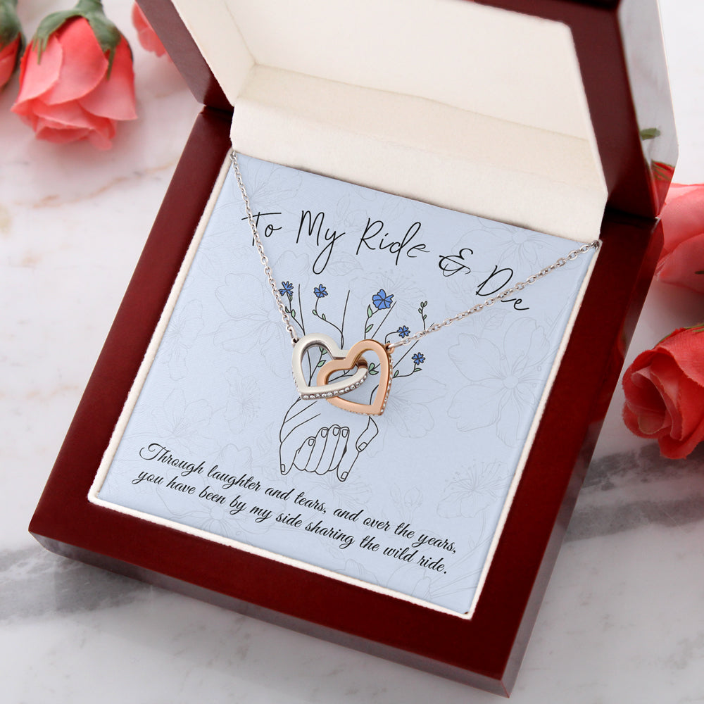 To My Ride & Die Necklace For BFF Best Frien, Gifts For Besties