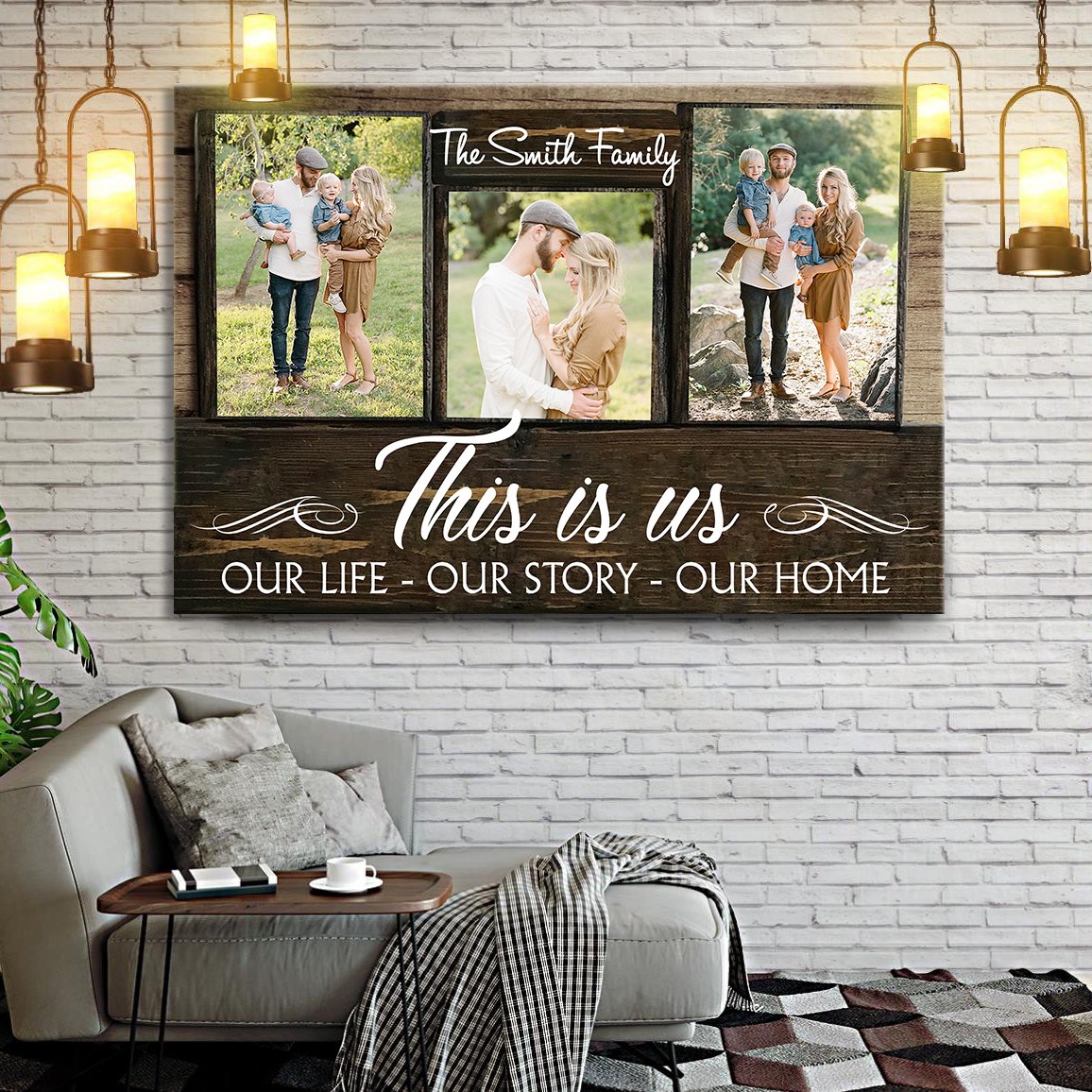 Personalized This Is Us Our Life Our Story Our Home Family Name Canvas