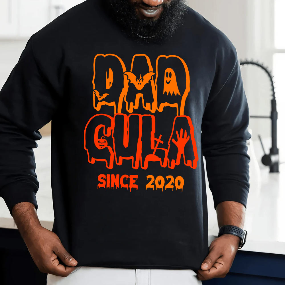 Dad Dadcula Halloween Funny Personalized Sweatshirt
