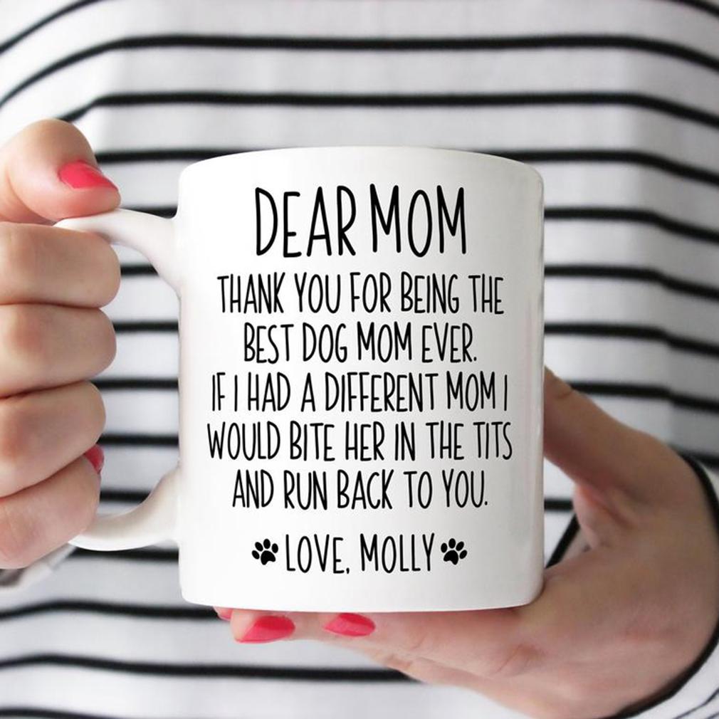 Personalized Thank You For Being The Best Dog Mom Mug Gift For Dog Lovers