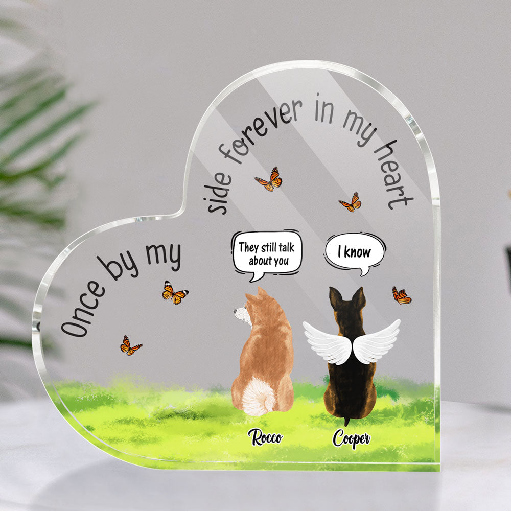 Dog Loss Memorial Forever In My Heart Sympathy Personalized Plaque