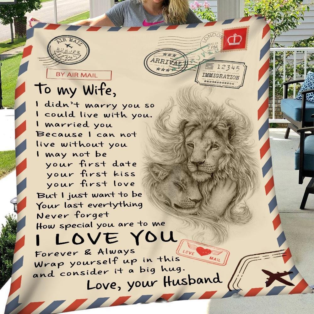 Holding Hand Fleece Blanket Gift For Wife