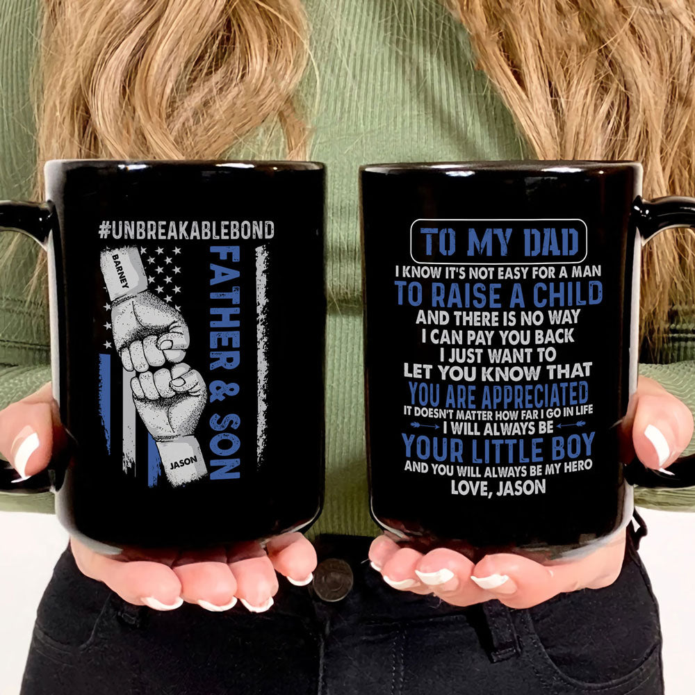 For Dad From Son To My Father My Hero Meaningful Personalized Mug