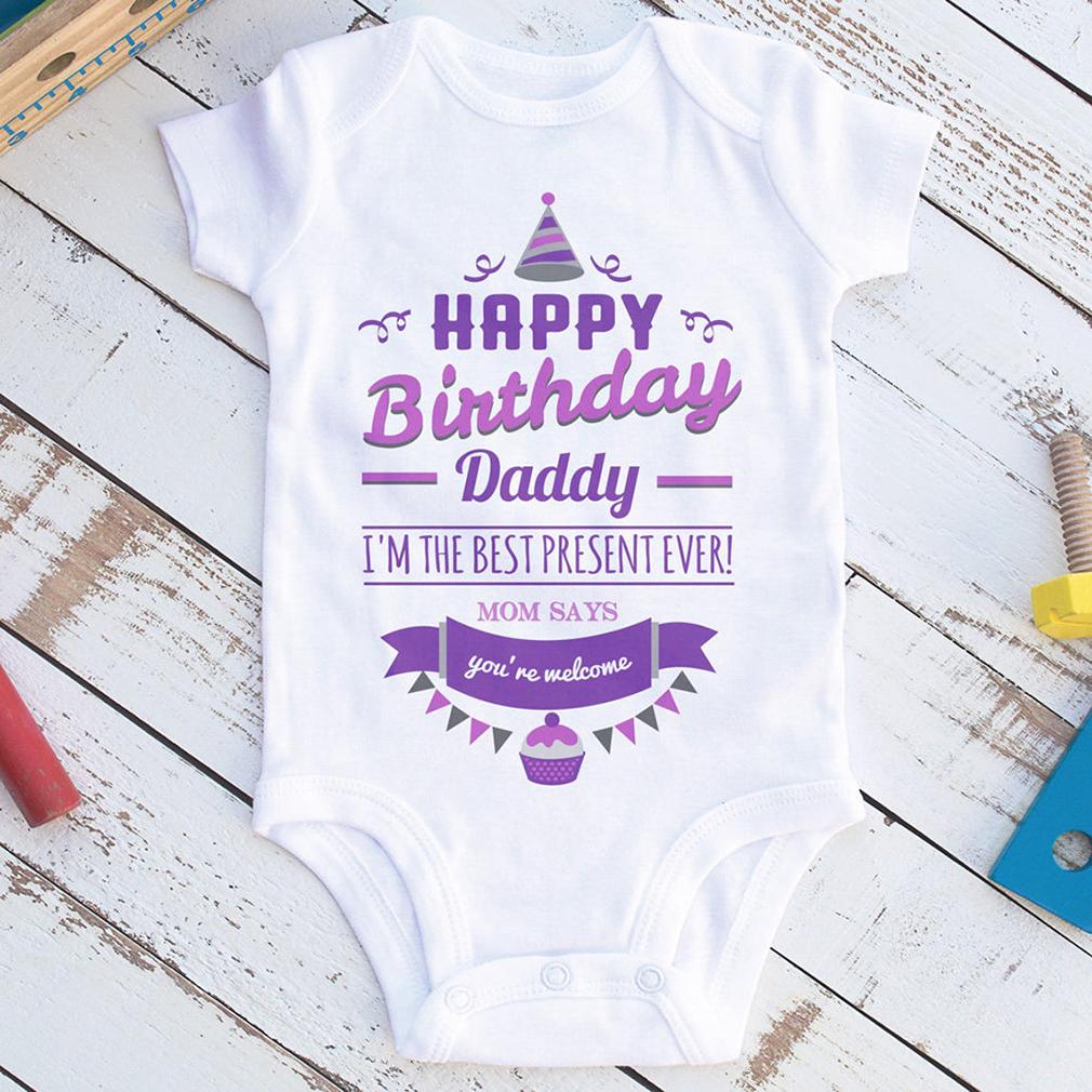 Happy Birthday Daddy Onesie Gift For Dad