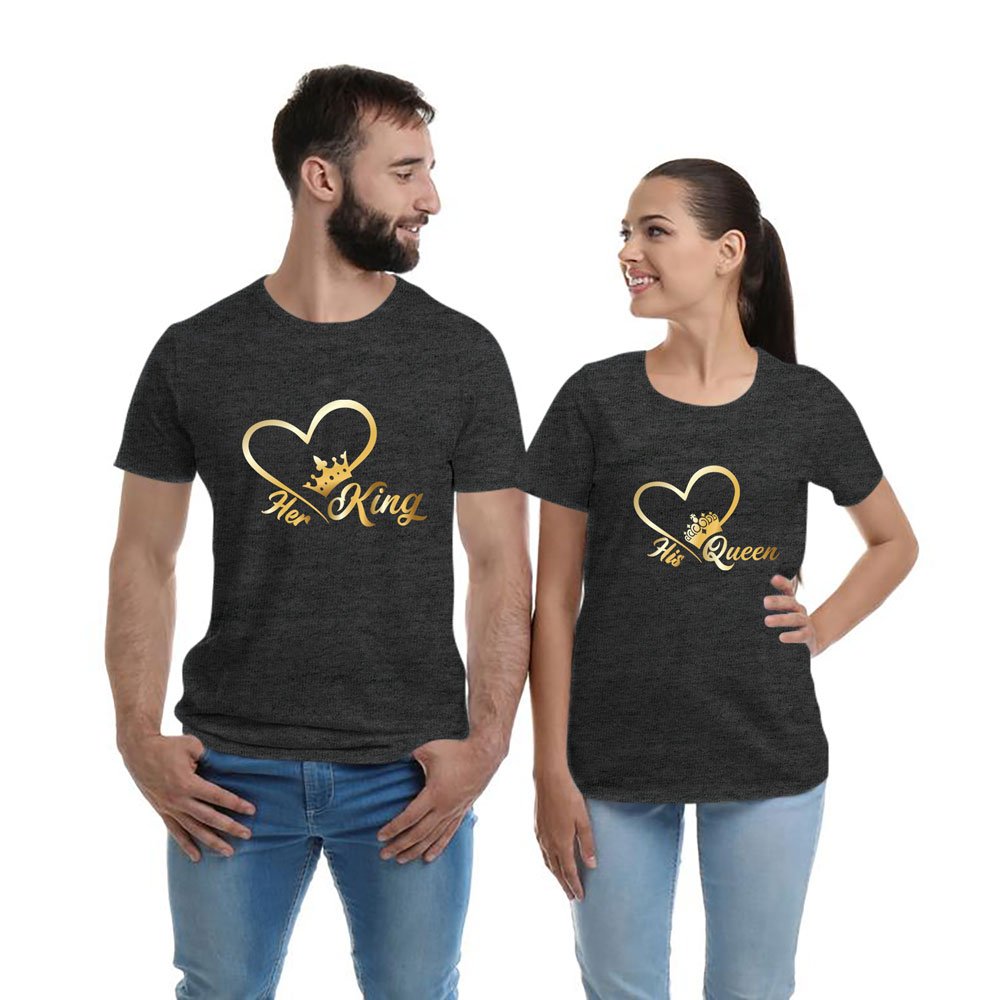 Her King And His Queen Shirt His And Her Matching Couples TShirt