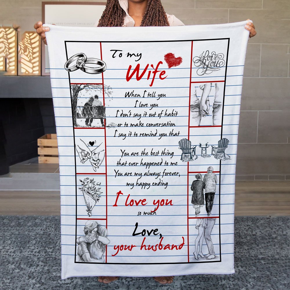 Anniversary Gift For Wife Blanket When I Tell You Blanket