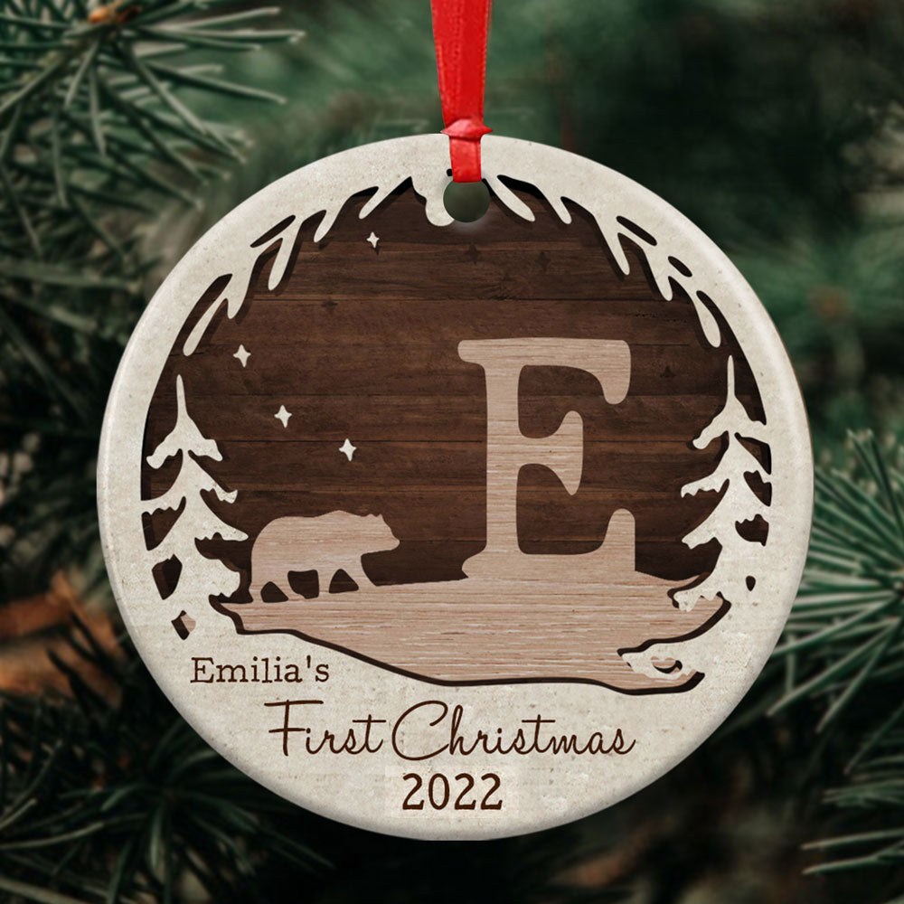Personalized Baby's First Christmas, Newborn Baby Gift For Firsttime Parents Christmas Ornament
