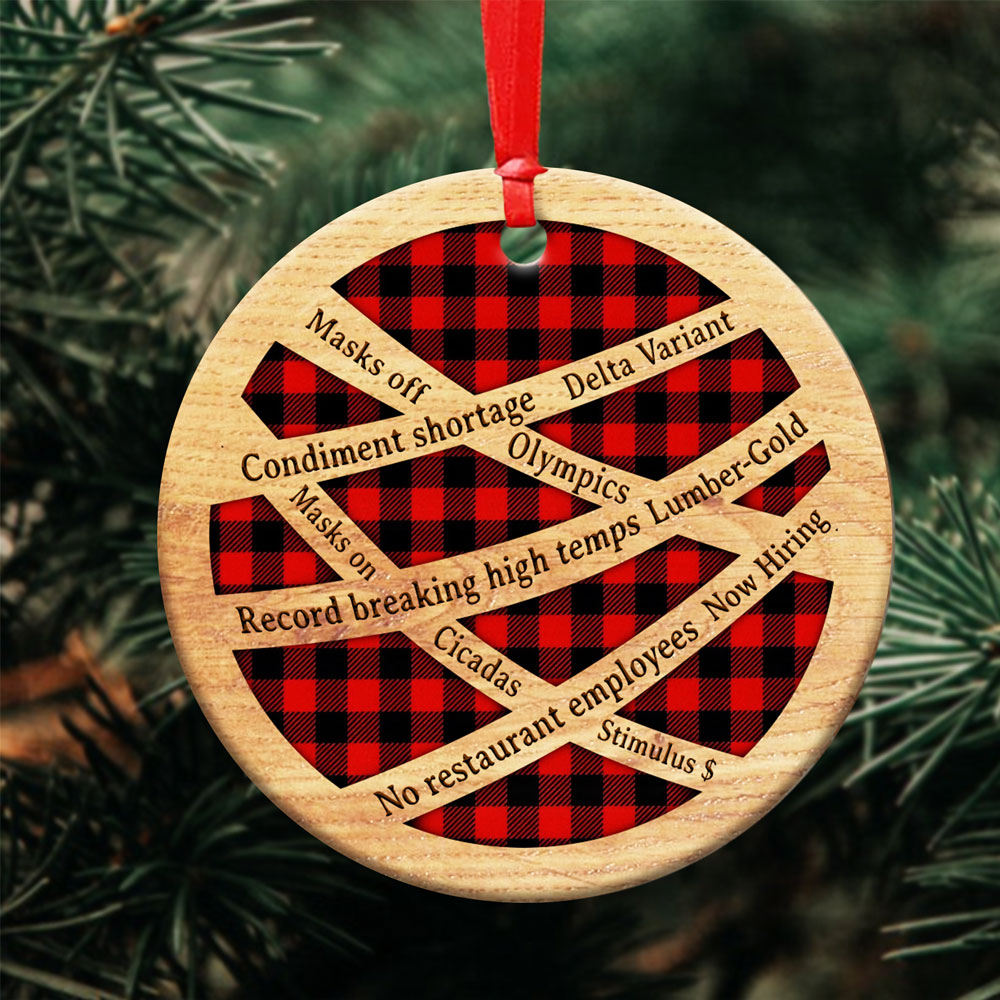 2021 Year In Review, 2021 Events Christmas Ornament