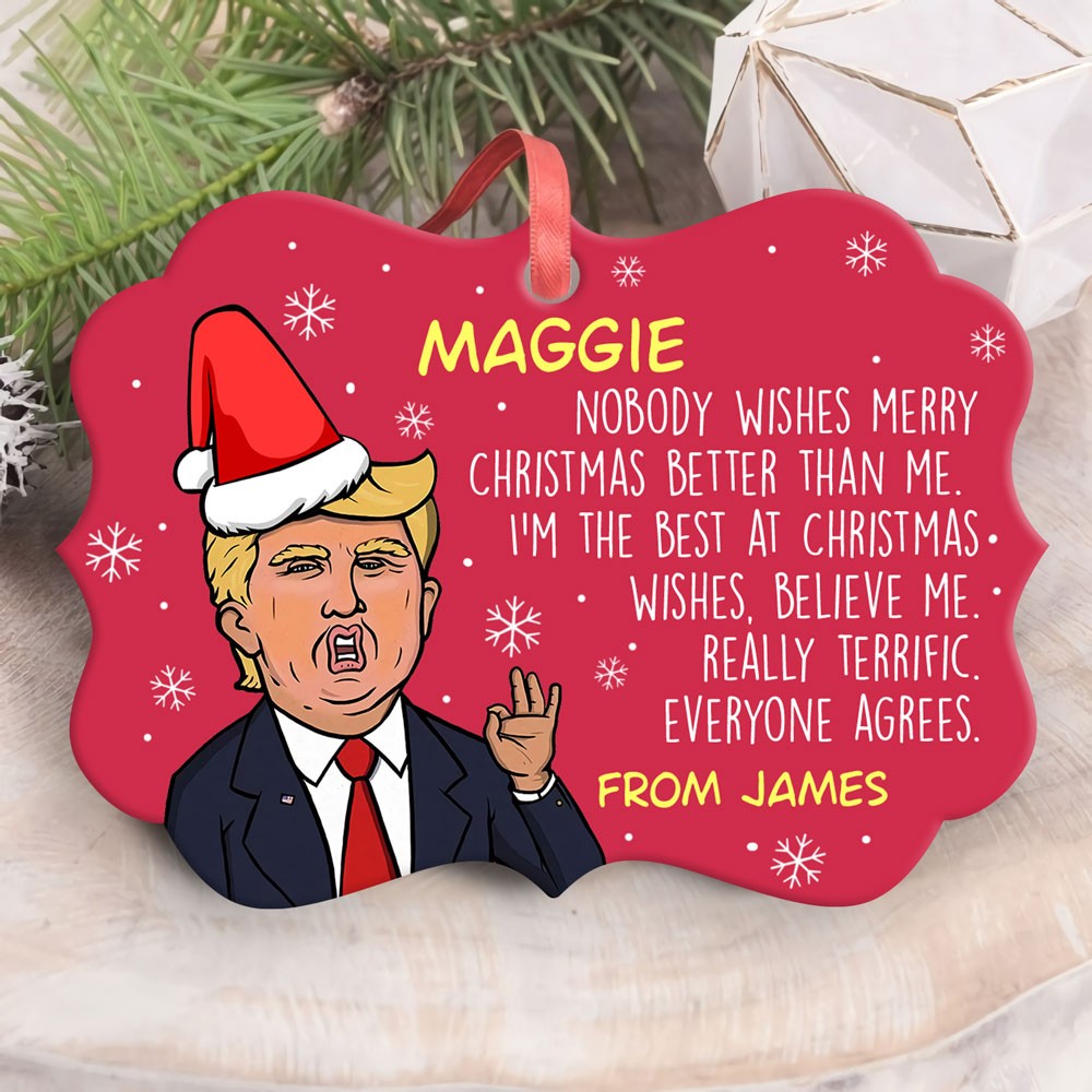 Personalized Funny Christmas Gift Gift for Best Friend, Boyfriend Girlfriend Mom Dad Christmas Ornament