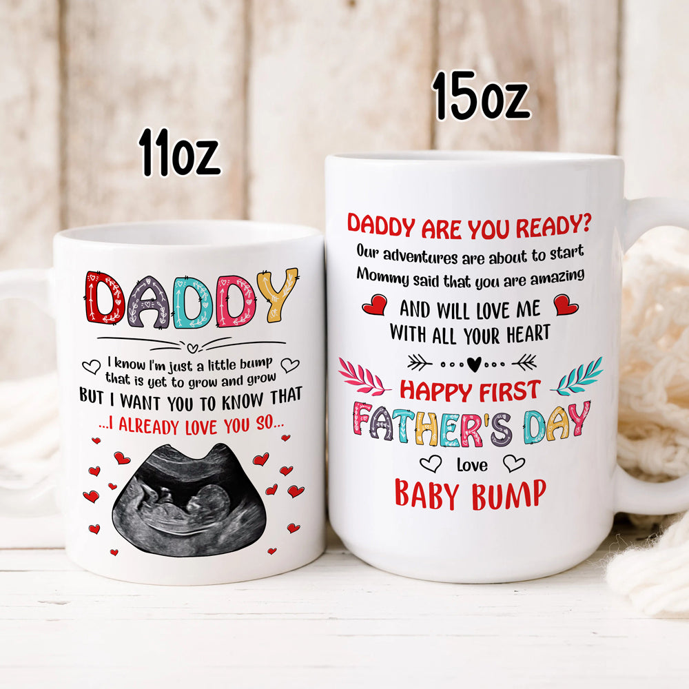 73883-Father's Day In Mommy's Tummy Mugs Personalized H0