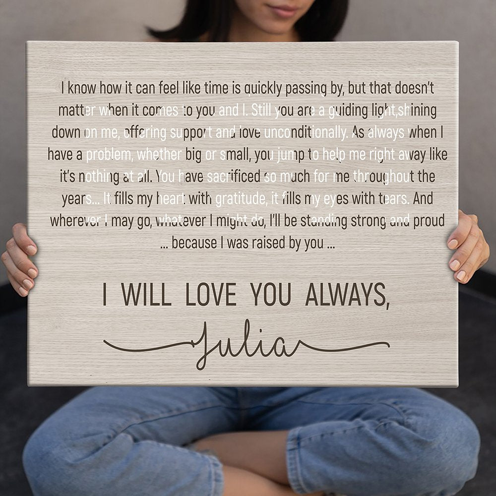 Personalized Gift For Mom, Mom Daughter Gift, Mom And Son Canvas