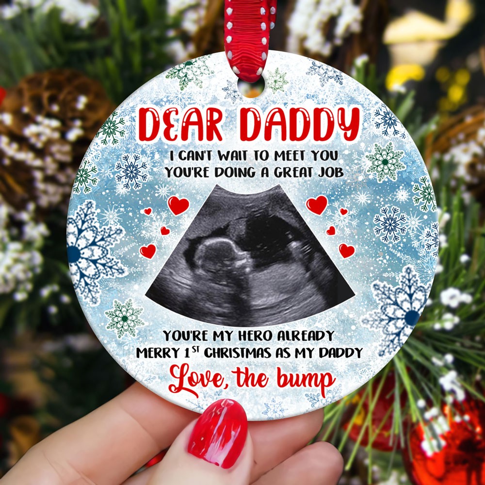 58227-Gift For Dad To Be First Time Dad Christmas Gifts From The Bump First Christmas Mug H2