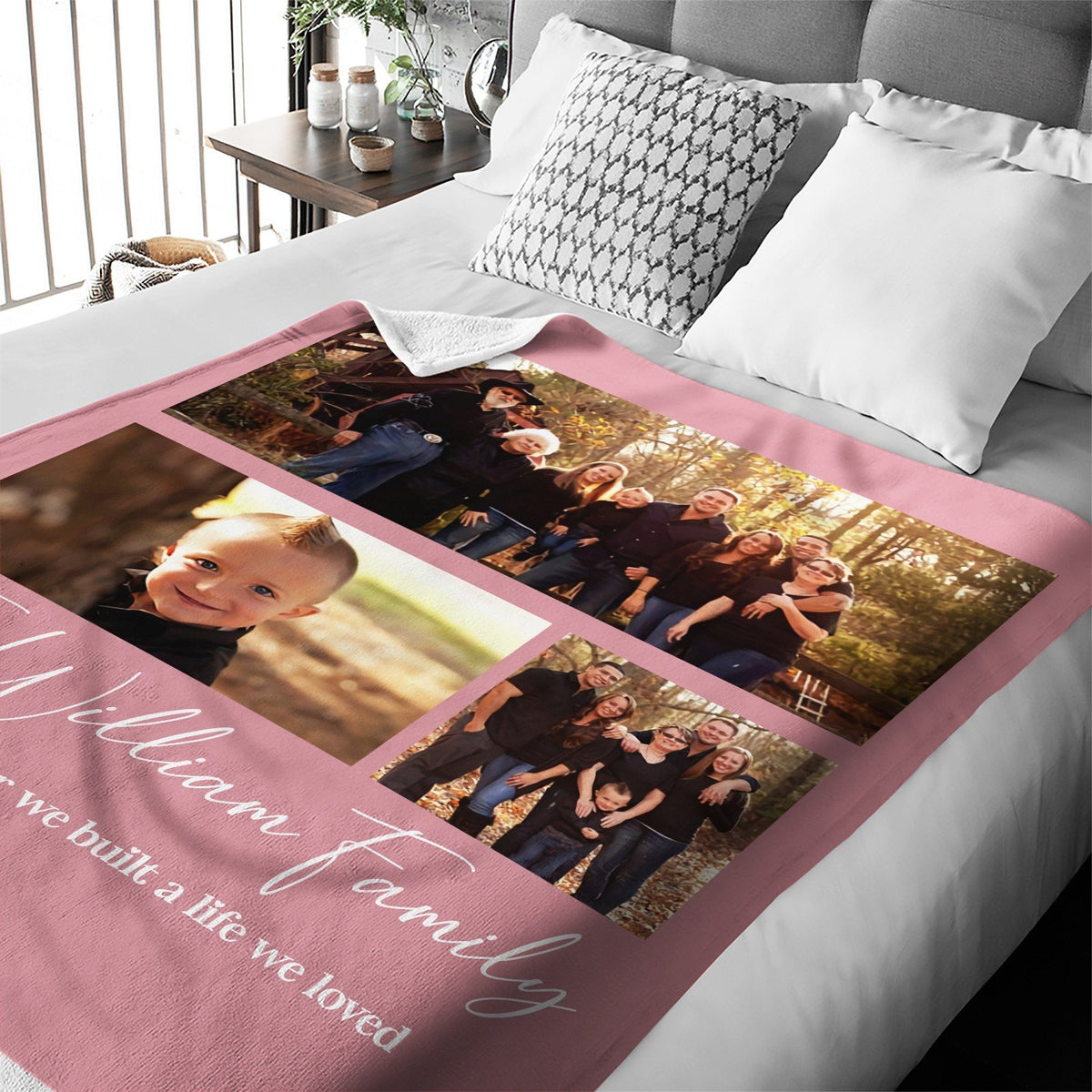 So Together We Built A Life We Loved Family Personalized Blanket