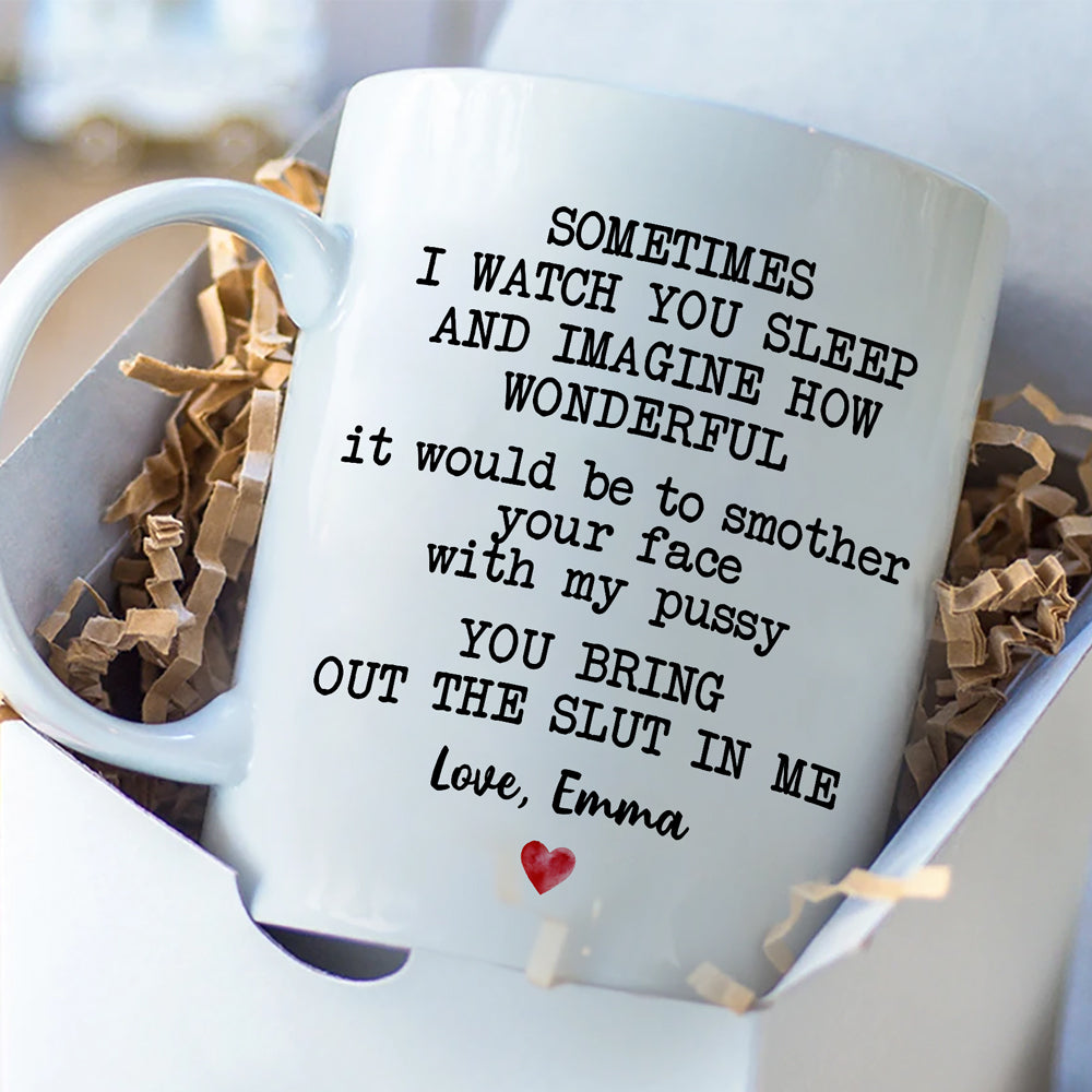 57513-Smother Your Face Personalized Mug, Funny Christmas, Anniversary, Birthday Gifts for Husband, Boyfriend, Funny Coffee Mug H0