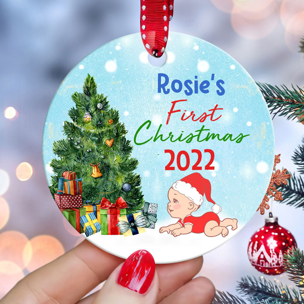 Personalized Baby's First Christmas Ornament, Baby's 1st Christmas Ornament, Baby's Christmas Gifts