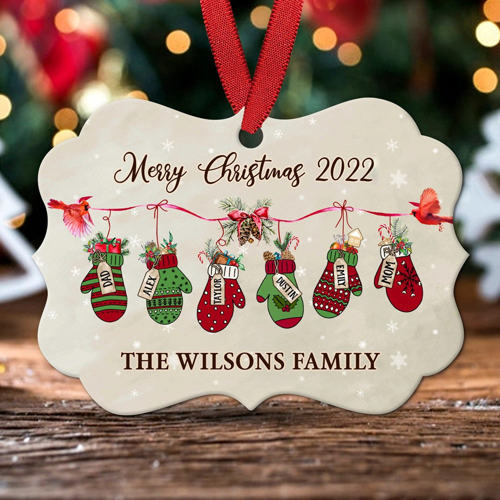 Personalized Family Christmas Ornament, Custom Family Ornament, Family Name Ornament