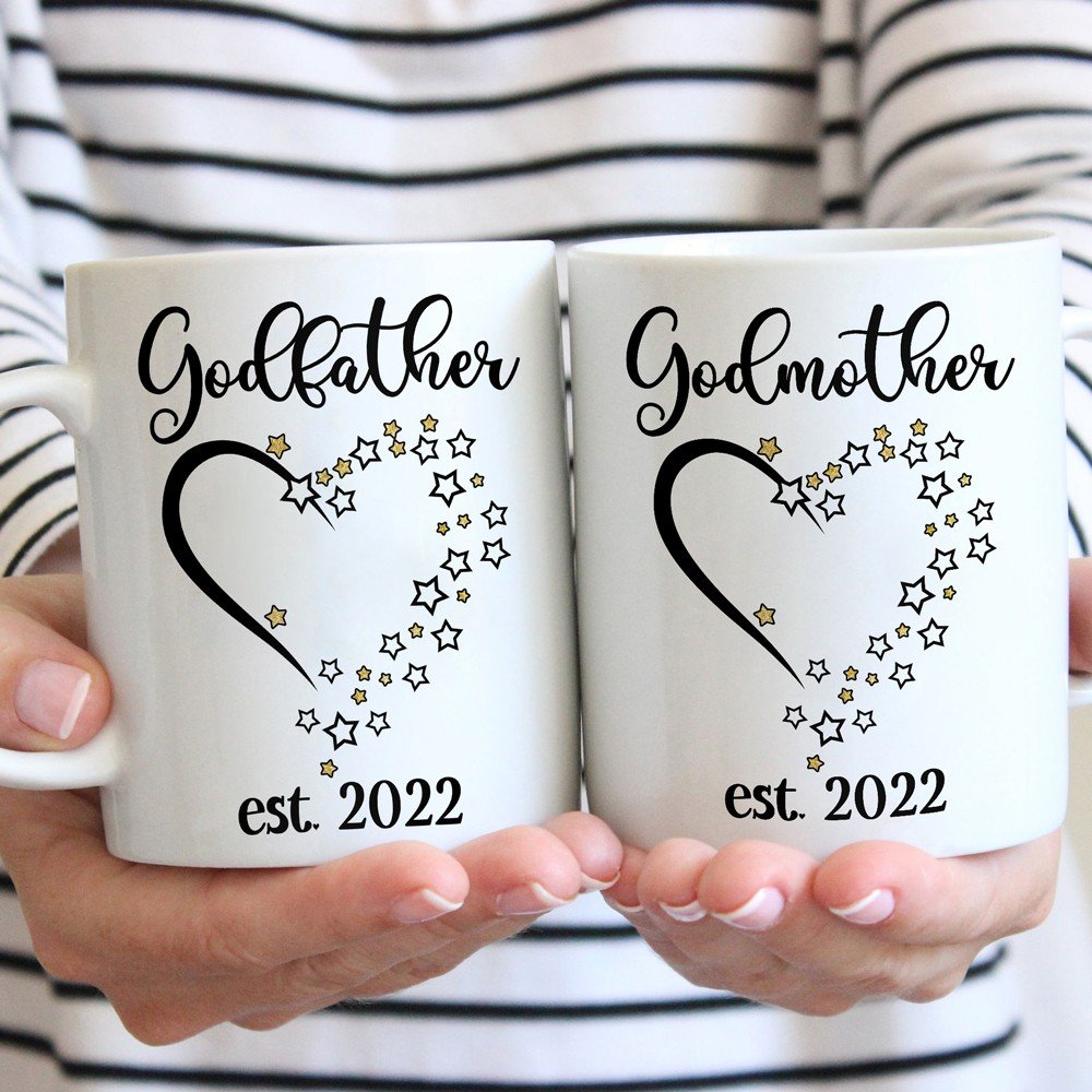 Personalized Gift For Godparents Est 2022 New Godfather Godfather Gift