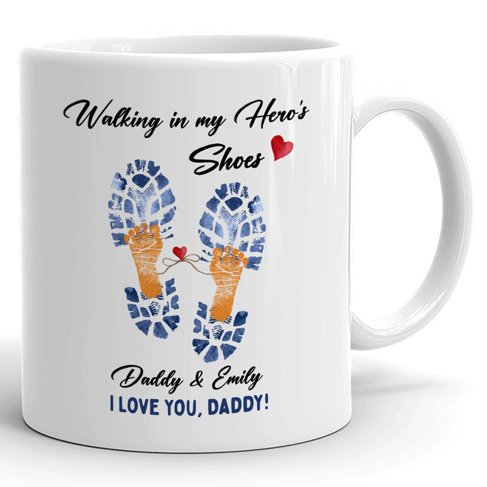 73480-New Dad Custom Photo World's Best Dad Personalized Simple Mug H0