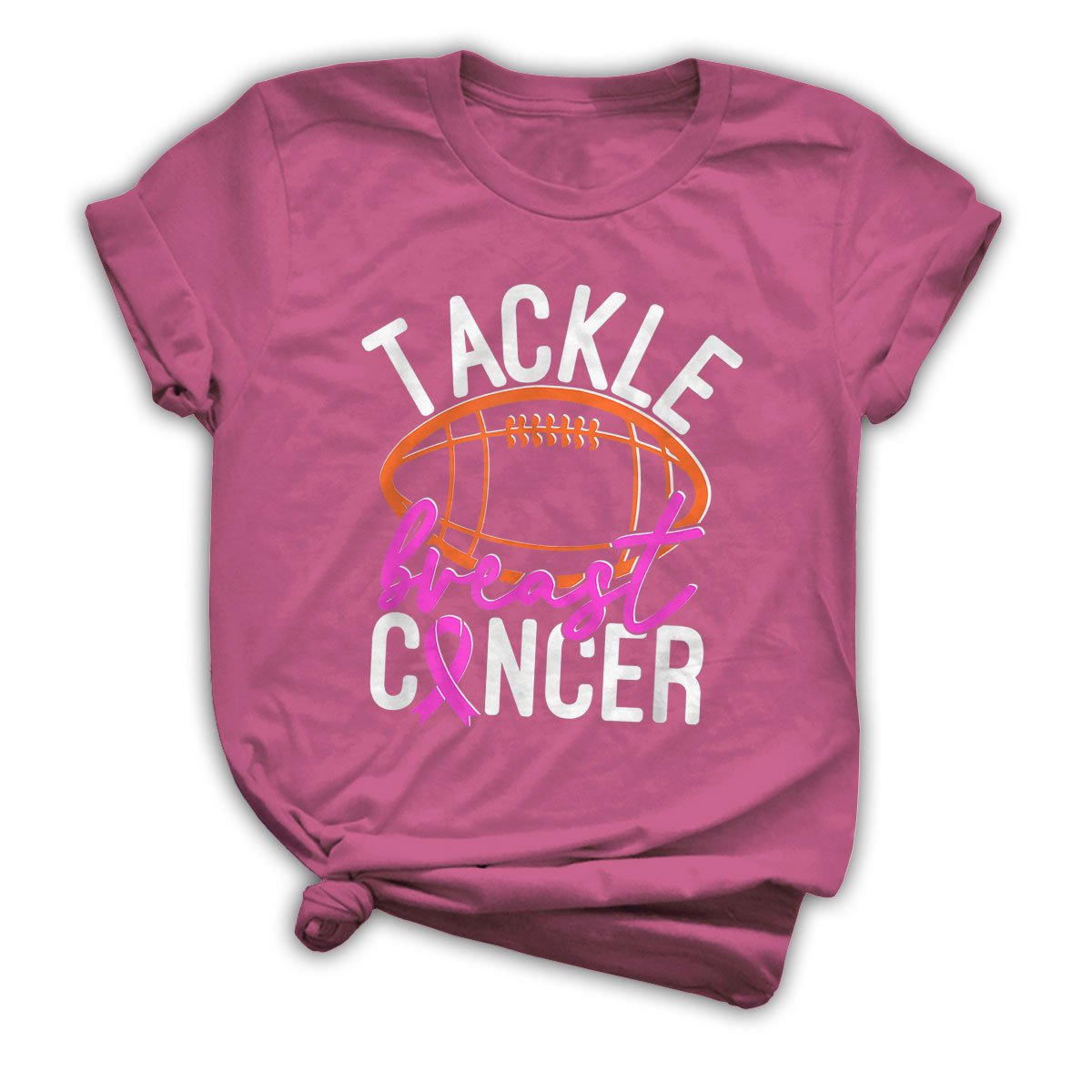 Tackle Breast Cancer Rugby Gift for Breast Cancer Awareness Support Tshirt
