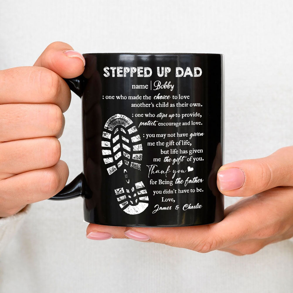 74525-Stepdad Definition One Who Steps Up Meaningful Personalized Mug H2