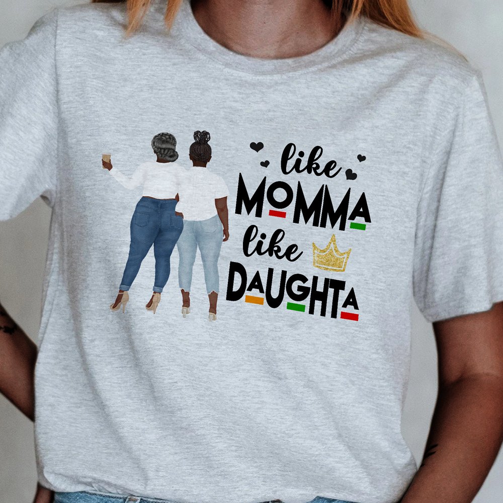 Mom And Daughter Black Mom African American Personalized TShirt