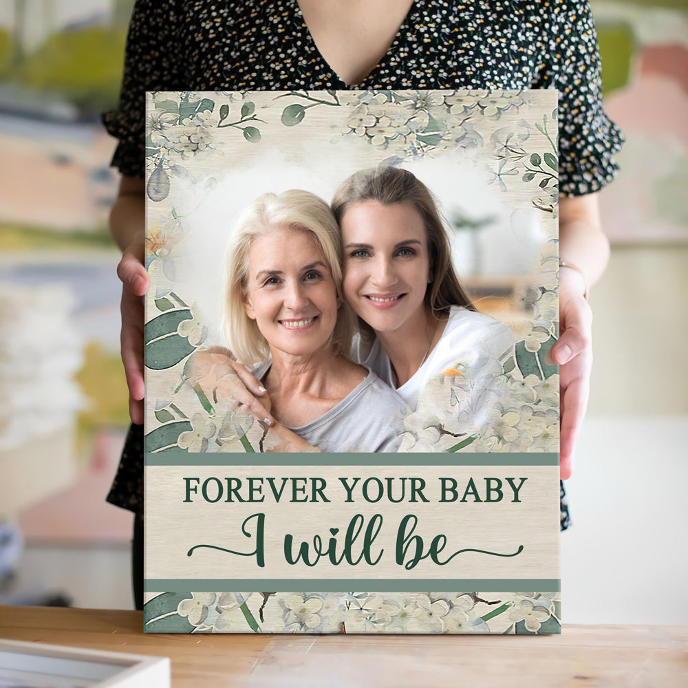 77613-Mom Floral Background Custom Photo Personalized Canvas H4