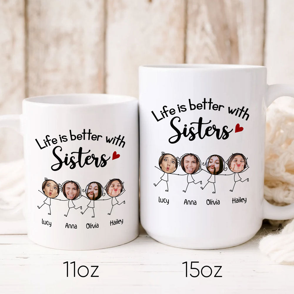75989-Best Friend Bestie Better Sisters Funny Personalized Mug H1