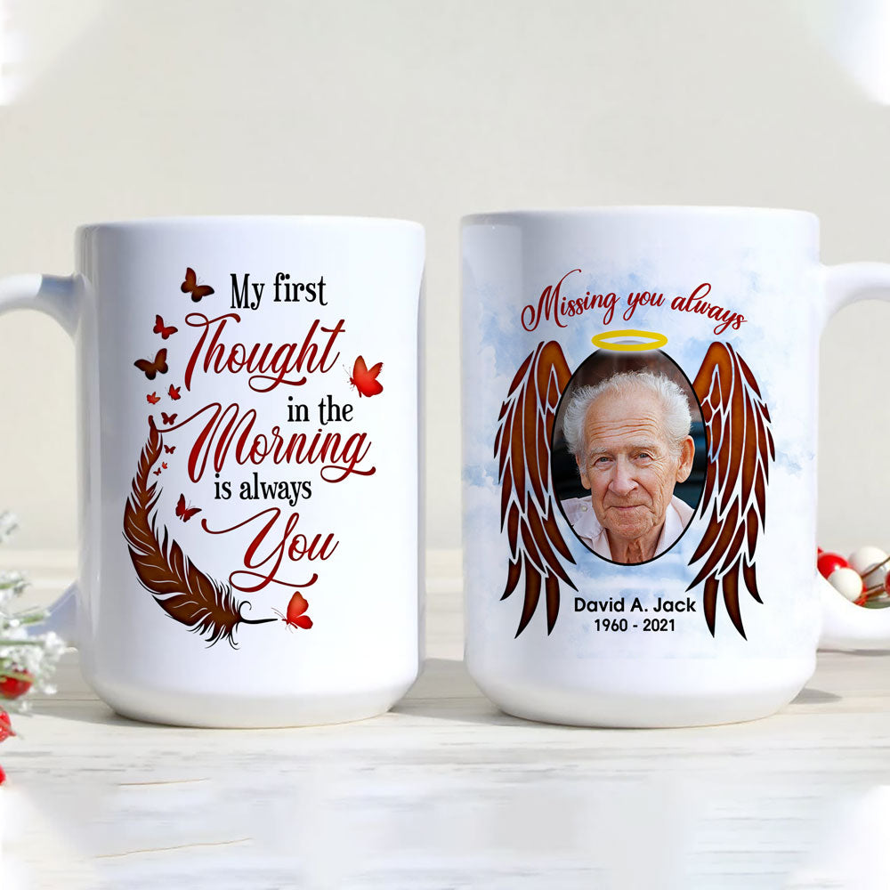 In Sympathy Loving Memory Loss Of Love Memorial Personalized Photo Mug
