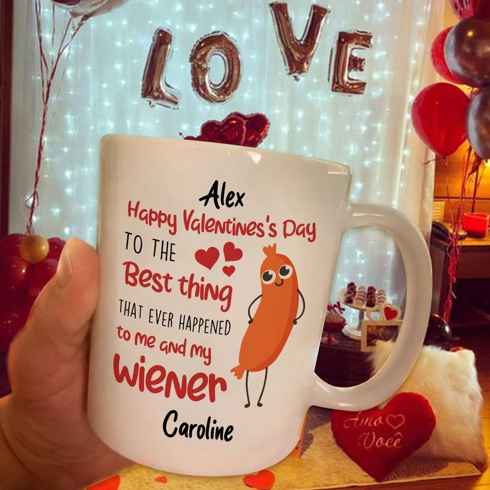 Personalized Best Thing That Ever Happened To Me Valentine's Day Mug