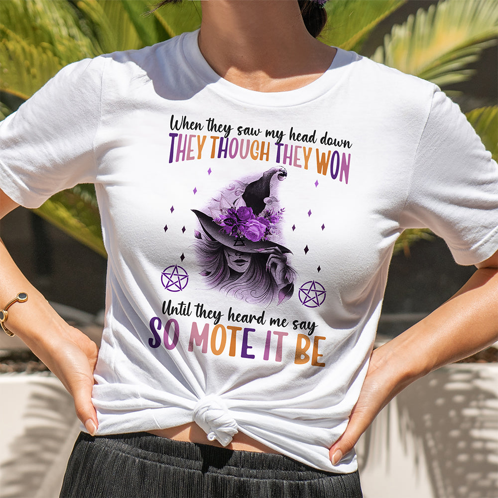 Halloween Wicca Witch So Mote It Be Shirt