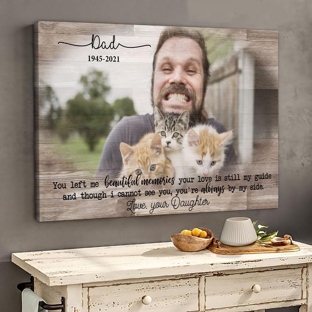 Loss Of Dad In Loving Memorial Of Father Personalized Sympathy Canvas