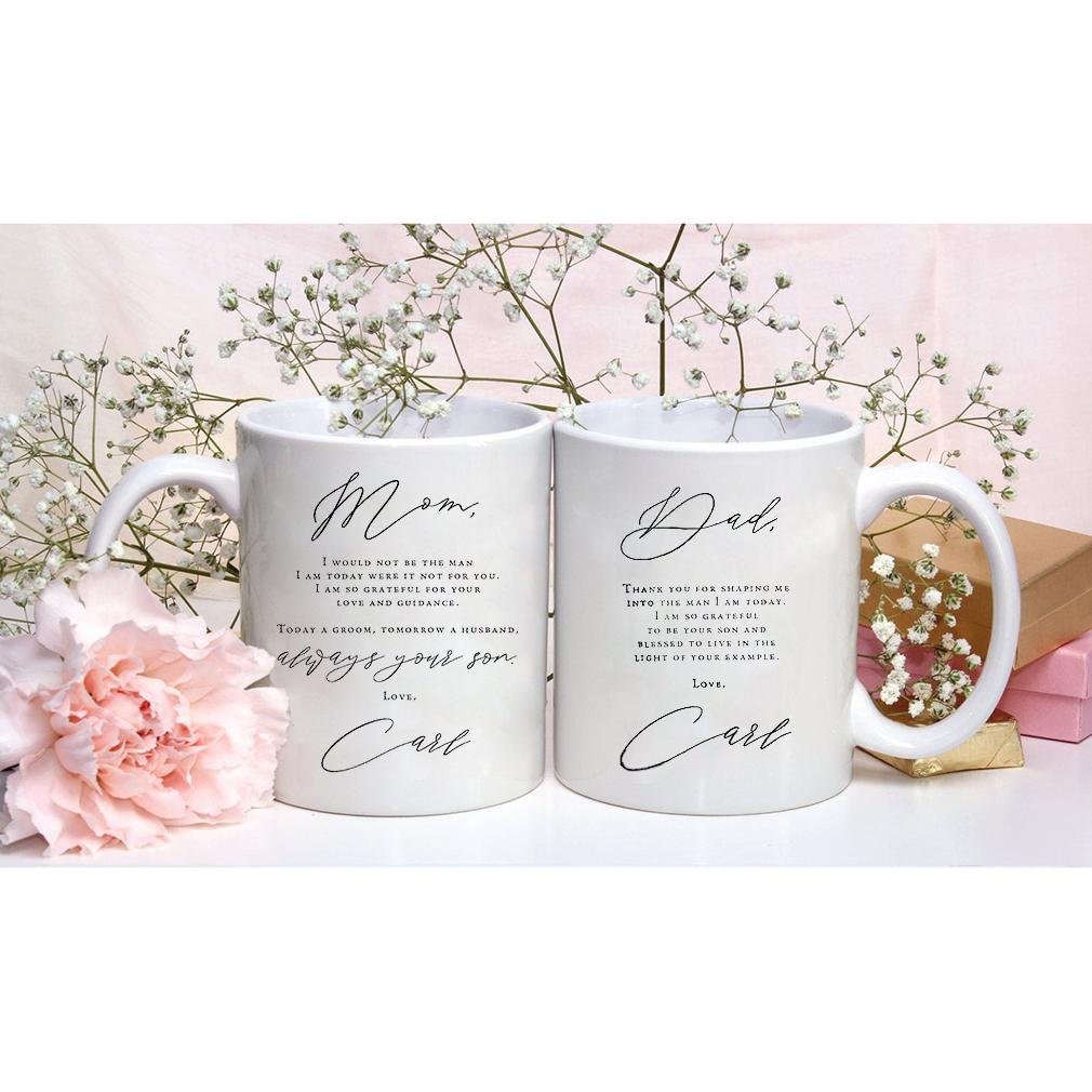 Personalized Mother Of The Groom Father Of The Groom Gift Set Always Your Son Mug