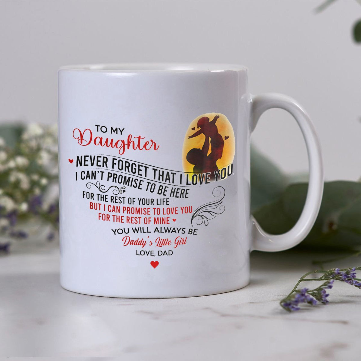 To my daughter from dad mug