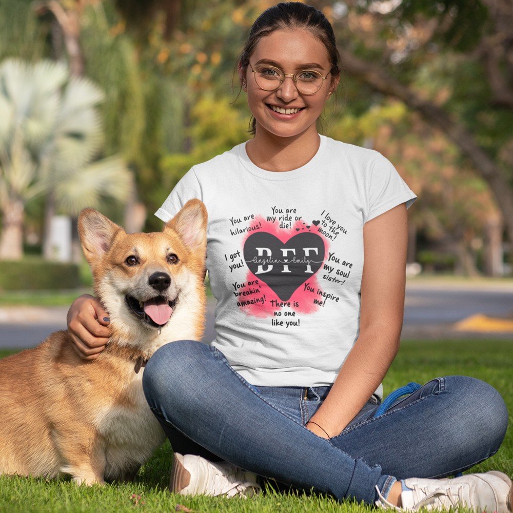 Personalized Gift For Friend Positive Affirmations Best Friend T Shirt