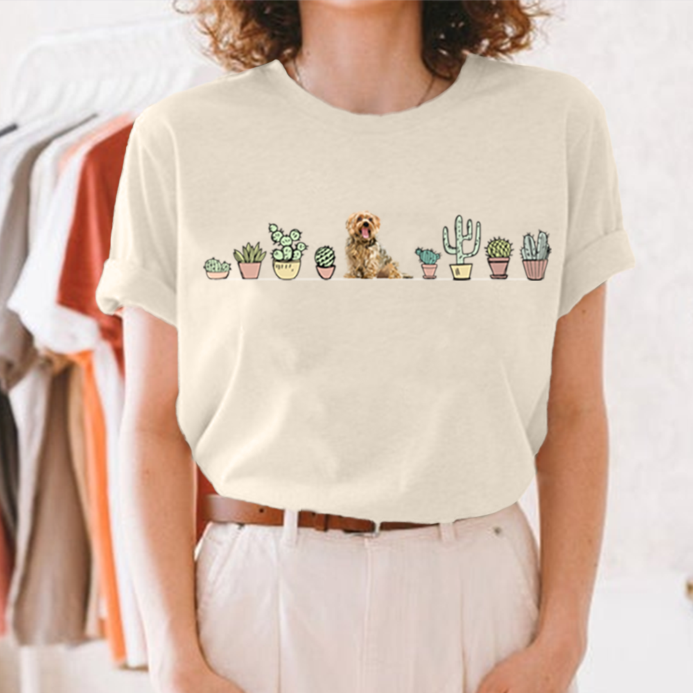 Personalized Gift For Dog Lover Plant Garden Funny Dog Shirt